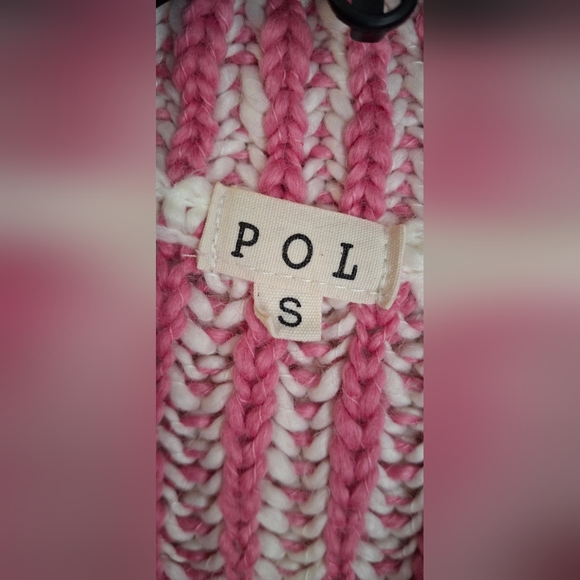 Pol sweater womens shirt 70 polyester 30 wool casual academia barbiecore - Picture 4 of 8